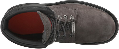 Harley Davidson Womens BAYPORT Motorcycle Lace Up Charcoal Grey Leather Boots - Picture 5 of 7