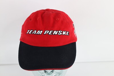 Vintage Y2K Team Penske Indy 500 Racing Briscoe Castroneves Strapback Hat Cap