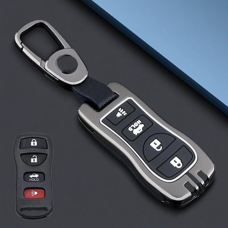 Zinc Alloy Silicone Car Key Case Cover For Nissan Xterra Sentra Titan Pathfinder - Image 4 of 4