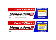 2 x 47 g Blend-a-dent Original Super Adhesive Cream &ndash; Extra Strong &ndash; Complete