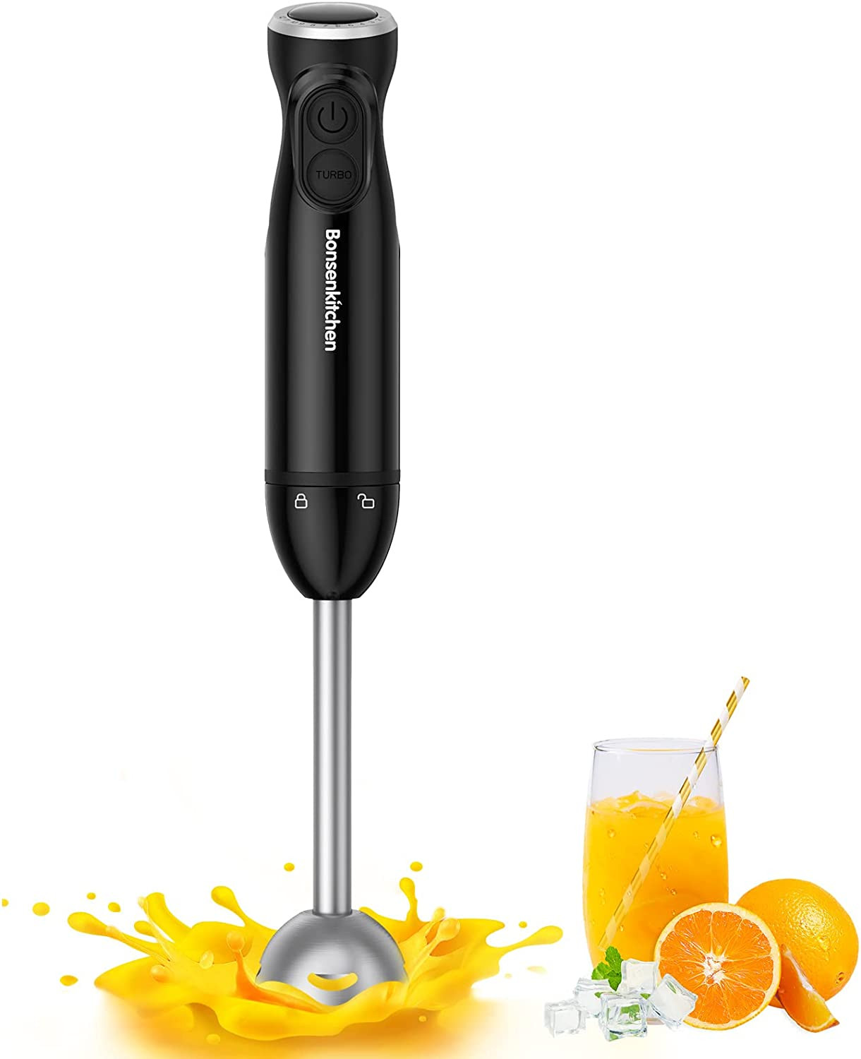Hand Blender, 12 Speeds Immersion Blender Handheld, Stick Blender Electric with