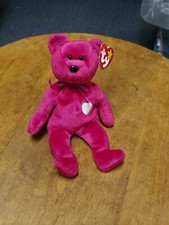 1998 Ty Beanie Babies "Valentina" Red Bear Valentine's Day 8" Plush Toy Animal