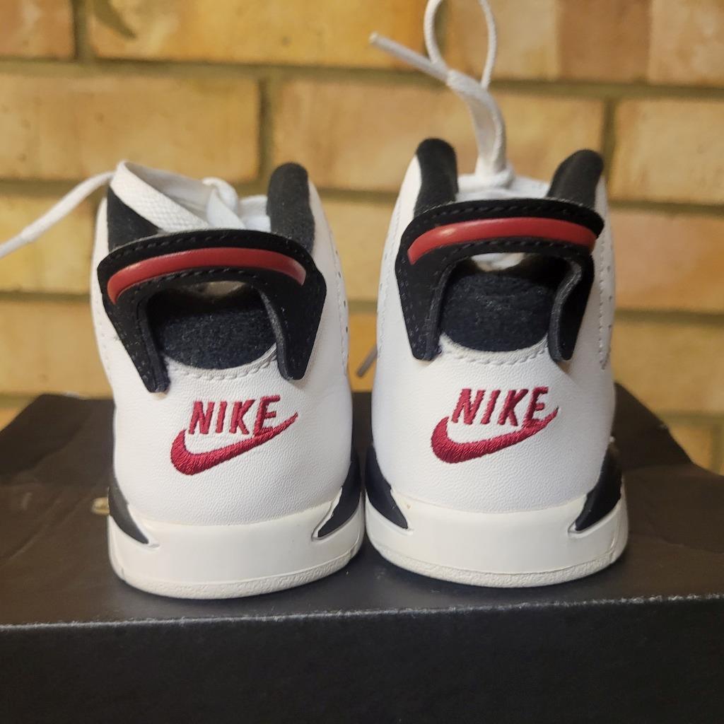 Toddler Baby Nike Air Jordan Retro 6 Carmine Red White Black Size 6.5 384667106 eBay