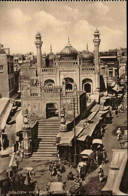 LAHORE Indien Moschee Golden Mosque Vintage old Postcard ca. ~1910 Postkarte