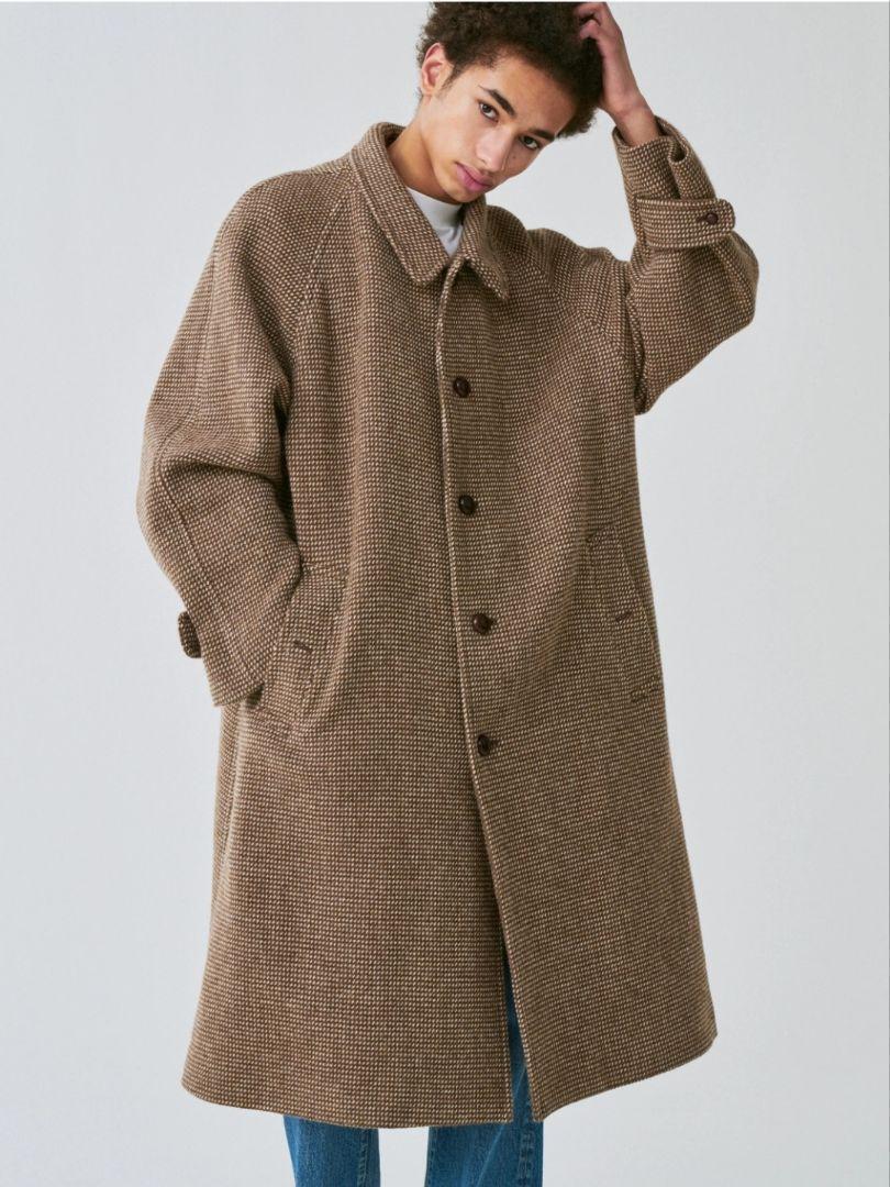 KAPTAIN SUNSHINE 22AW Umbrella Coat Brown Wool Size 40 Used KAPTAIN SUNSHINE 22AW Umbrella Coat Brown Wool Size 40 Used