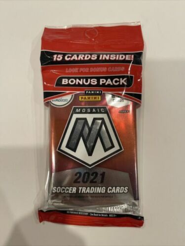 🔥2021 Panini Mosaic Soccer Value Fat Cello Card Pack Brand New-Unopened🔥 - Picture 1 of 1