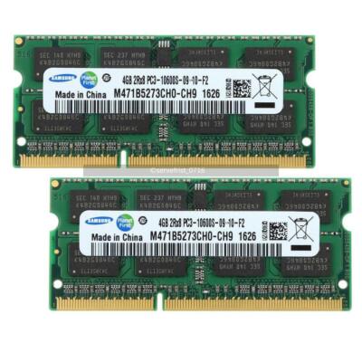 Samsung DDR3 8GB 2Rx8 PC3-10600S 4枚32GB Samsung 8GB (2x4GB) DDR3 Ram 2RX8 PC3-10600S 1333MHz 204pin SODIMM