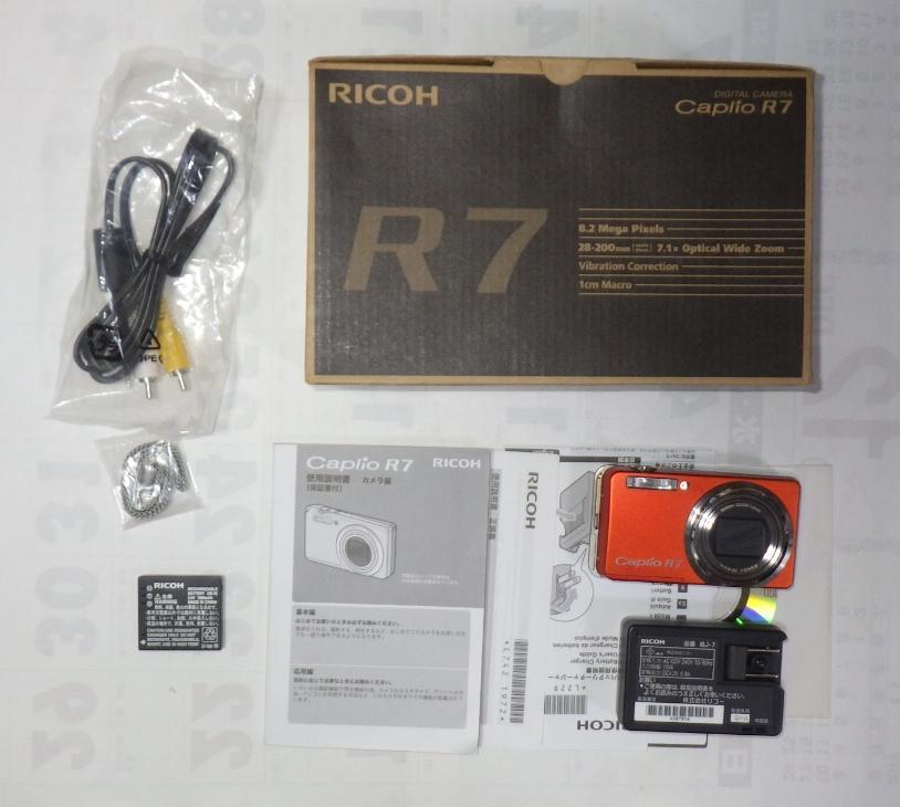 RICOH Caplio R7 Orange Full set with box! [Operation