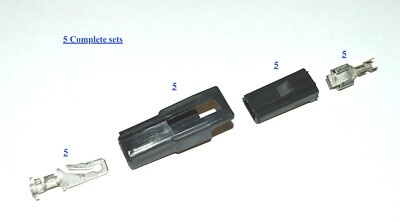 DELPHI PACKARD GM 56 SERIES ONE CONDUCTOR CONNECTOR SET 16-14 GA. PACKAGE OF 5
