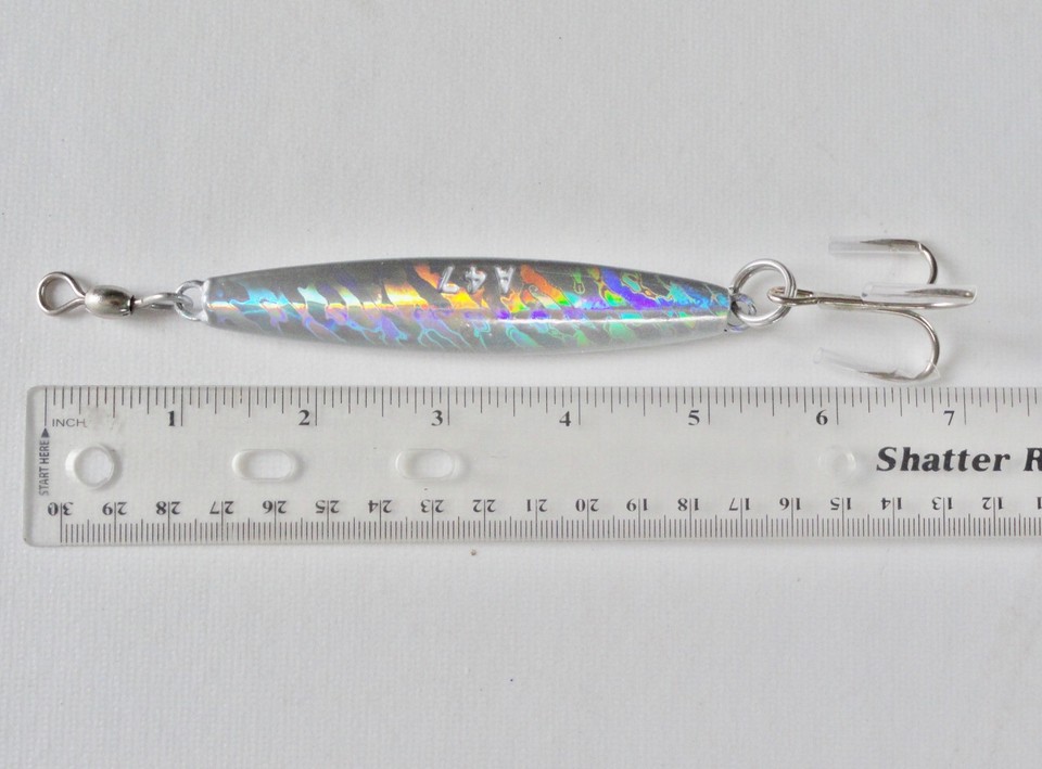 Sanhu Diamond Bar Jigs Holographic - 3oz Saltwater Fishing Lures, 12 Pack, For Cod, Bluefish, Striped Bass - View #9