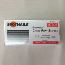 Spotnails 87005 71 Series Senco C series Upholstery Staples 5/16" (10,000)