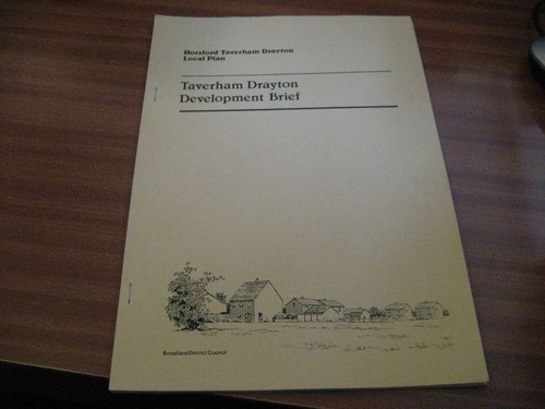 HORSFORD TAVERHAM DRAYTON LOKALER PLAN ENTWICKLUNGSBRIEF 1985 BROADLAND NORFOLK