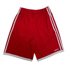 Adidas Boy's Bright Red Elastic Waist Pull-On Basketball Shorts Size L 14/16