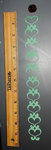 5 LACE HEART BORDER cardstock paper die cut embellishments scrapbook | eBay
