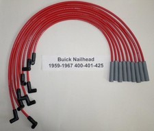 Buick Nailhead 1959-1967 400-401-425 Red 8mm Hei Hi-perf Spark Plug Wires Usa Buick Nailhead 1959-1967 400-401-425 Red 8mm Hei Hi-perf Spark Plug Wires Usa