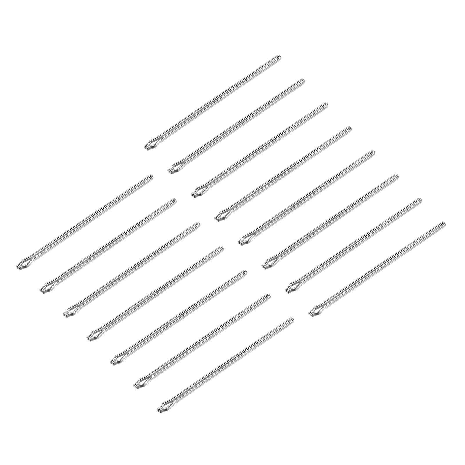 15Pcs 26mm Watch Band Link Cotter Pin, Stainless Steel 0.9mm Dia. Silver Tone