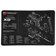 Springfied XD PISTOL Bench Mat 3mm Soft TekMat - 11x17 inch - BONUS TOWEL -USA