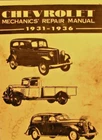 1931-1936  Chevrolet  Mechanics  Repair Manual For  Chevrolet  Motor Cars
