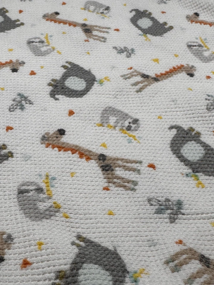 Lullaby Lane Térmica Zoo Animal Elefante Perezoso Térmico Tejido Waffle Manta Bebé Foto 3 de 4