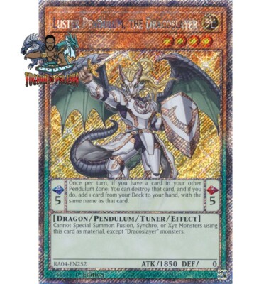 yugioh dracoslayer cards 2017 Mega-Tin Mega Pack Ultra Rare Master Peace, the True MP17-EN075 You can add 1 Dracoslayer Pendulum Monster with a different original name than that card from your Deck to your hand YGOrganization | [DABL] Return of