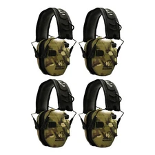 Walker's Razor Slim Electronic Shooting Muffs 4-Pack (Multi Cam Camo Tan)