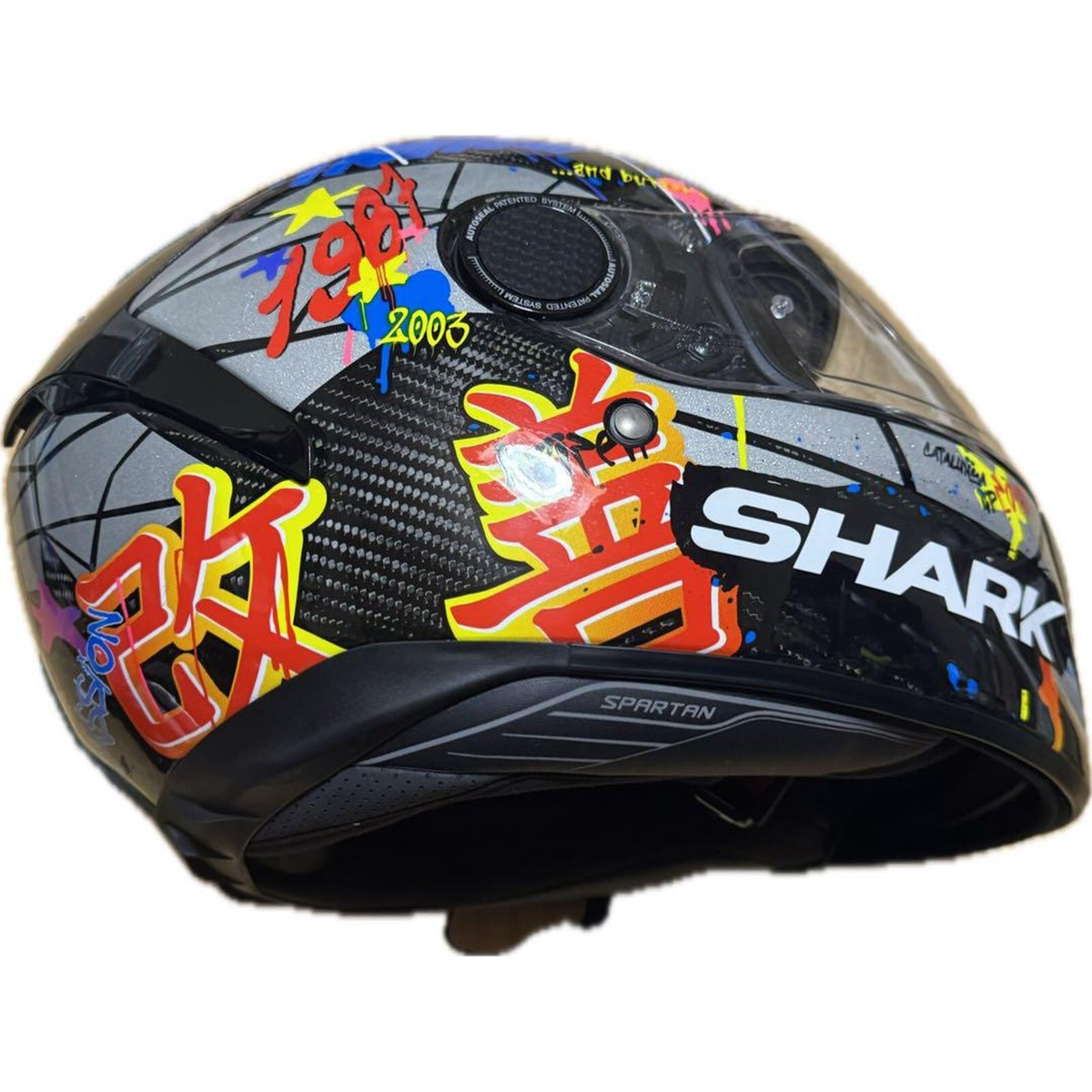 SHARK SPARTAN CARBON Replica LORENZO CATALUNYA GP Motorcycle