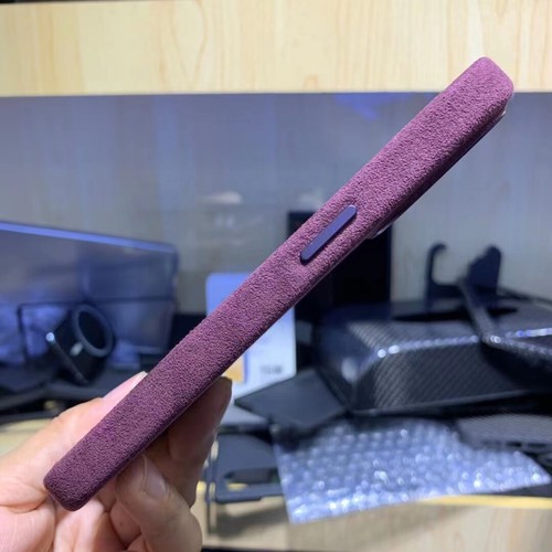 For iPhone 13 14 15 16 Pro Max Magsafe Genuine Alcantara Leather Slim Cover Case - Picture 12 of 28