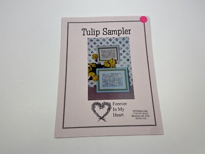 Forever in my heart Tulip Sampler Counted Cross Stitch Pattern