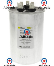 RUN CAPACITOR 45 7.5 MFD 440/370 VOLT ROUND TITAN PRO TRCFD4575
