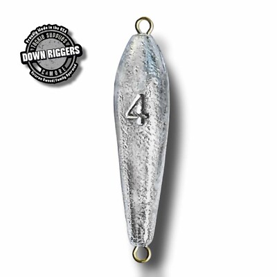 4oz Inline Trolling Torpedo, Select Qty Up To 30pk/7.5lbs from Down Riggers LLC