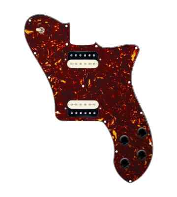 920D 72 Deluxe Tele Loaded Pickguard (Hot) Rough Neck Humbuckers - Tortoise