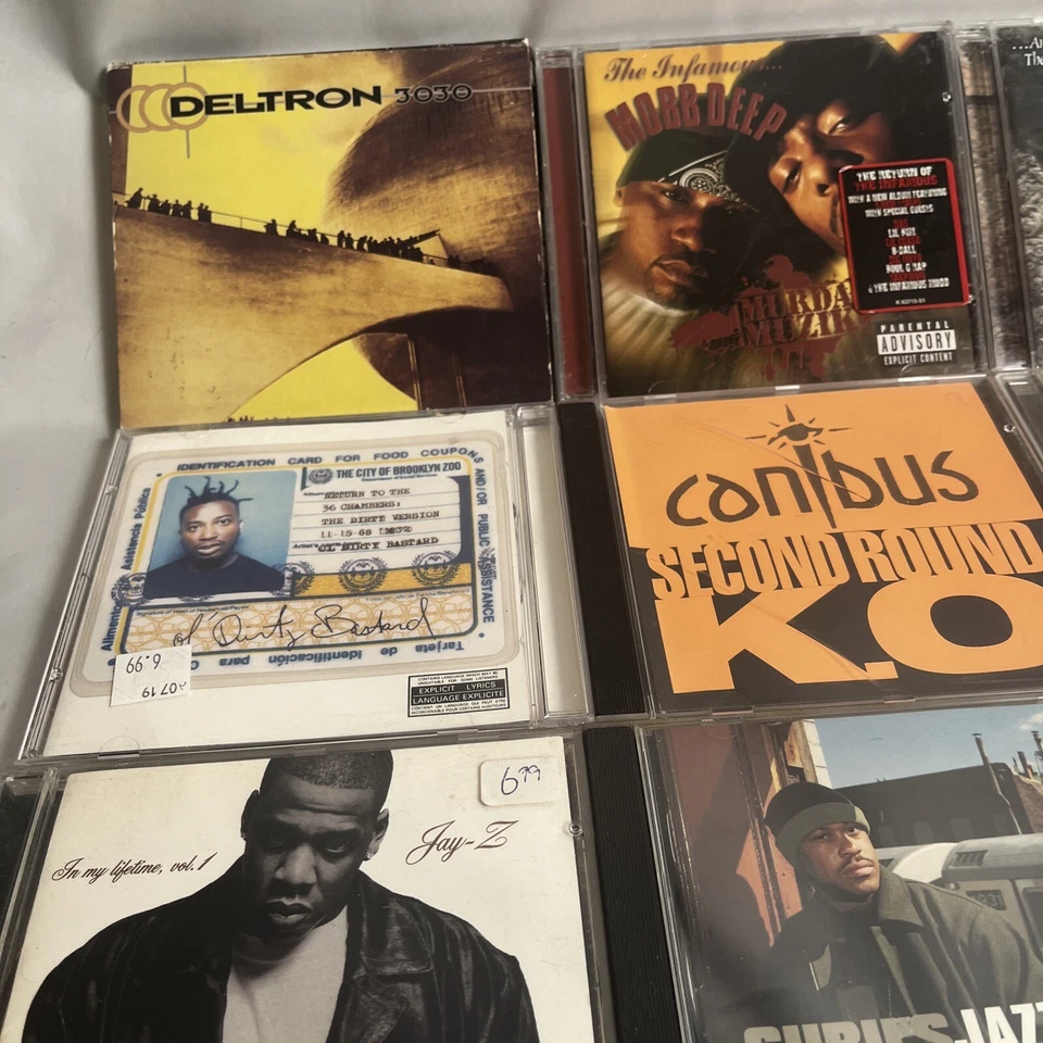 Lote De 15 CD De Colección Hip Hop Rap Jay-Z Del Funky Wutang Canibus Guru Títulos Raros Foto 2 de 4