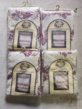 Lot Of 4 Victoria Classics "Eleanor" Panels With Valance 55" X 84"