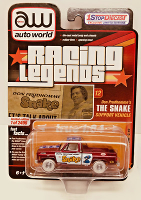 AUTO WORLD RACING LEGENDS 1 STOP EXCLUSIVE THE SNAKE ULTRA RED CHASE 1/ ...