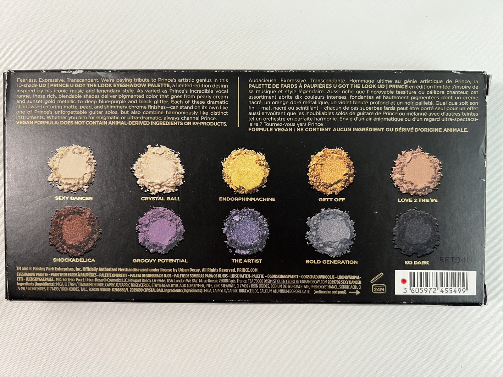Urban Decay Cosmetics Prince U Got the Look Eyeshadow Palette Gold BNWT