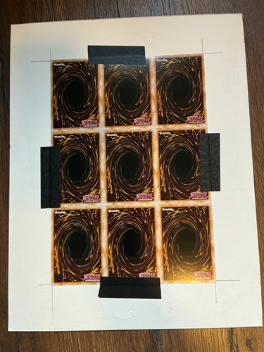 YUGIOH UNCUT SHEET 1ST GENERATION FORCE (GENF) SECRET RARE 3X3 - Picture 2 of 2
