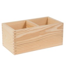 Wooden Storage Box – Beech Wood Perfect Small Items 23.5 x 12 x 10.3 cm