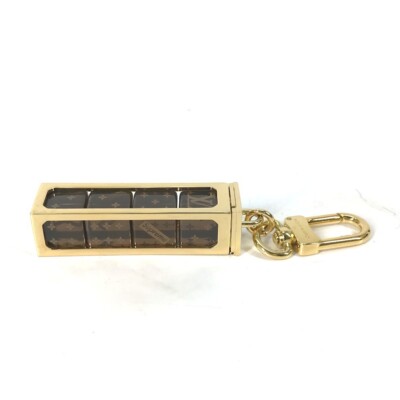 LOUIS VUITTON × Supreme Dice Key Chain Brown/Gold MP2072 LV Japan