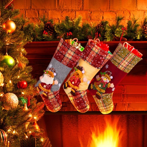 3PCS Christmas Socks Decoration Christmas Decorations Clearance eBay