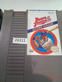 2 retro Nintendo games NES RBI Baseball + Bases Loaded Second Season wt12 26311