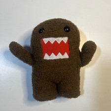 Vintage Domo Kun 10" Brown Plush Curly Sherpa NHK-TYO Used As Is