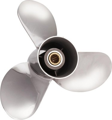 Solas Propeller 9 1/4 x 8 für Mercury 9,9 15 20 PS 3 Blatt 14 Zähne Edelstahl
