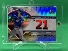 2023 Bowman - Bowman Scouts Top 100 Pete Crow-Armstrong #BTP-21 (RC)