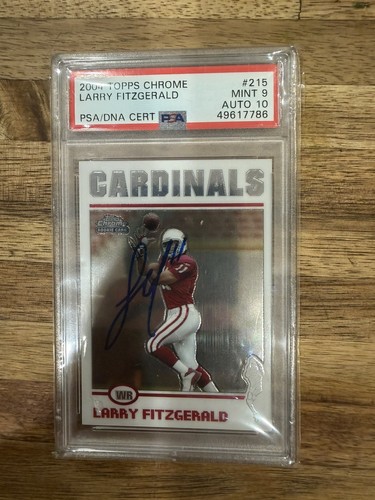 2004 Topps Chrome Larry Fitzgerald #215 card