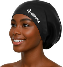 Large Swim Cap for Long Hair Women, Dreadlocks, Weaves, Hair Extensions, Braids,