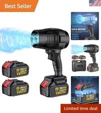 Rechargeable Handheld Leaf Blower - Effortless Cleanup with Turbo Technology