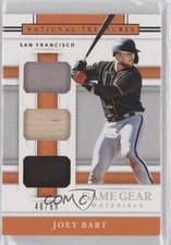 2020 Panini National Treasures Game Gear Triple Materials 48/99 Joey Bart 2o7