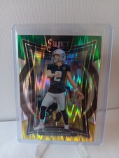 2024 Panini Select - Concourse Daniel Carlson #43 Green & Yellow Shock Prizm