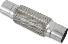2.5''X8''universal stainless steel Exhaust Flex Pipe with Ends 12" Inch Long