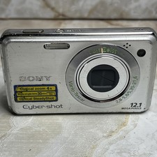 Sony Cyber-Shot DSC-W220 Digital Camera 12.1MP FOR PARTS or REPAIR - UNTESTED